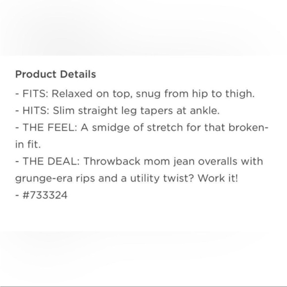 NWT! Black O.G. Straight Black Ripped Jean Overalls - TALL SIZES - Picture 14 of 14